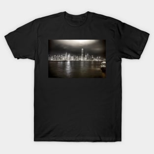 Hong Kong City And Victoria Harbour At Night T-Shirt